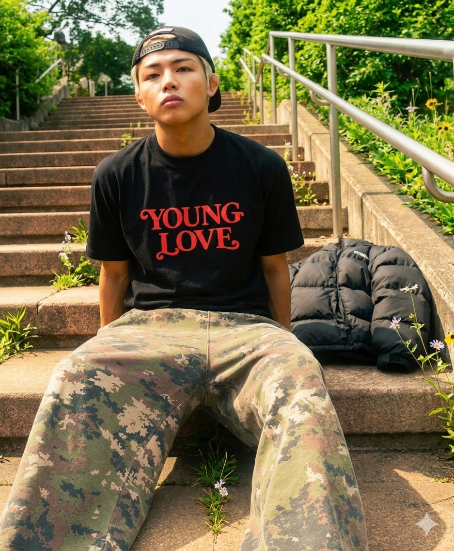 2026新作　YOUNG LOVE　T【ブラック】