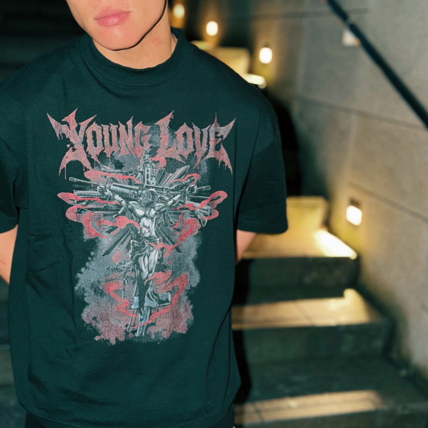 【応援Tシャツ】RYOKKE DRAWコラボ　ビッグシルエット　＜BLACK＞